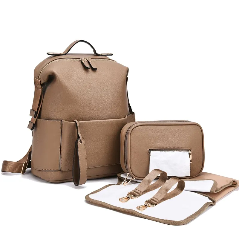 Unveiling the Multifunction Leather Diaper Bag