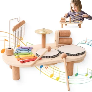Multifunctional Percussion Wooden Baby Musical Instruments